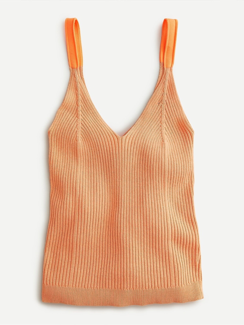 J Crew Ribbed V-neck knit tank